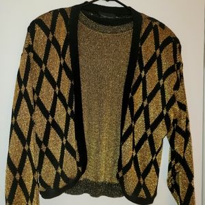 Vintage Piere Cardin metallic sweater set